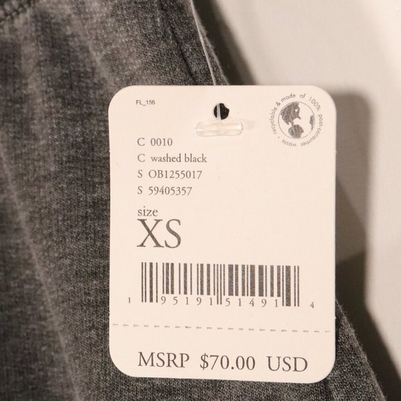 NWT Free People Cozy All Day Harem Legging in Washed Black - Picture 11 of 15